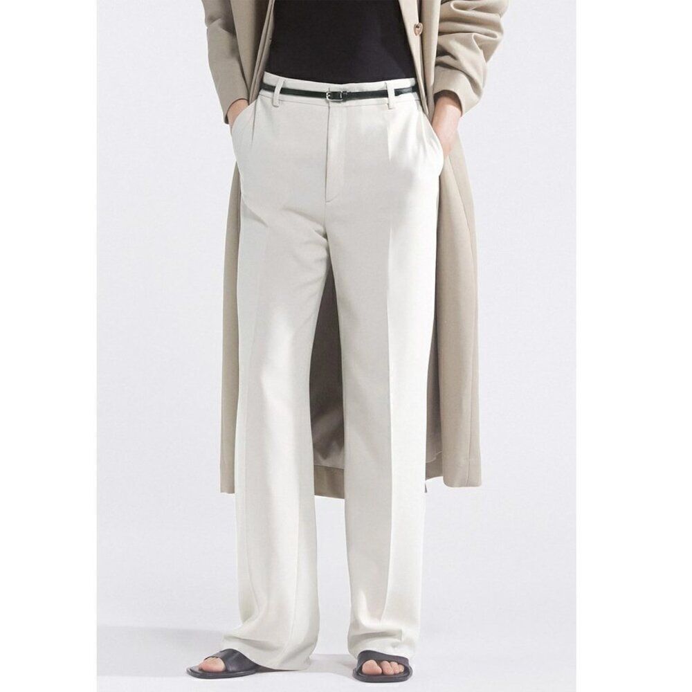 NEW Filippa K Hutton Straight Trouser Pants High Rise in Ivory Women's 38 US 8 - Picture 10 of 10